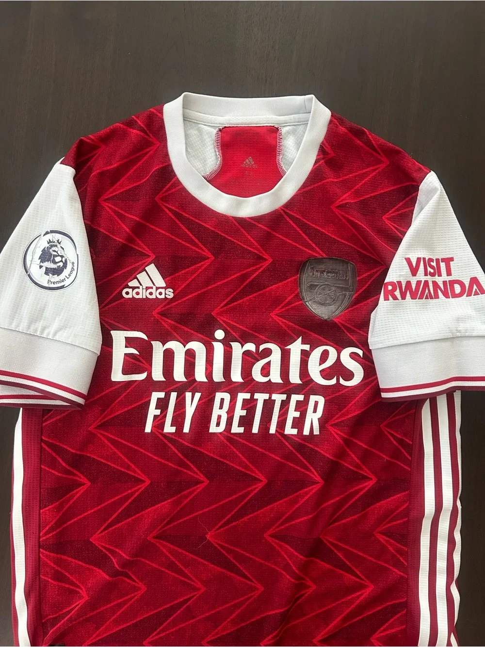Adidas Arsenal 2020 2021 Home Authentic Jersey Saka 7 Player Issue Shirt Men's M